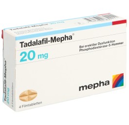 TADALAFIL Mepha cpr pell 20 mg 4 pce