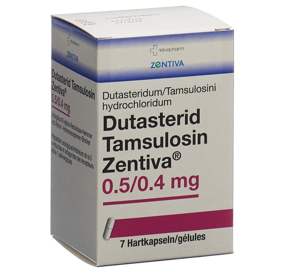 DUTASTERID Tamsulosin Zentiva 0.5/0.4mg bte 7 pce DUTASTERID Tamsulosin Zentiva 0.5/0.4mg bte 7 pce