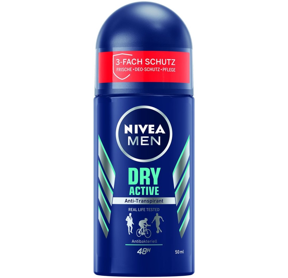NIVEA MEN déo dry active roll-on 50 ml