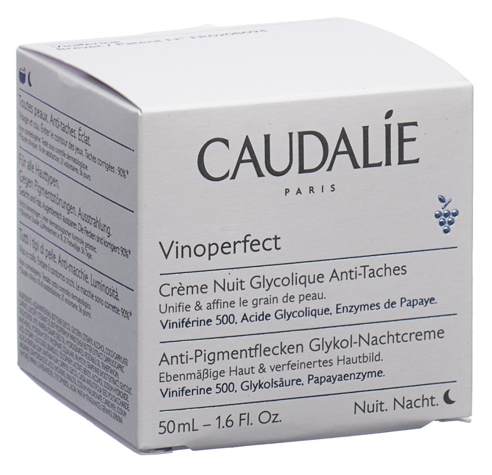 CAUDALIE VINOPERFECT Cr Nuit Glycolique (re) 50 ml CAUDALIE VINOPERFECT Cr Nuit Glycolique (re) 50 ml