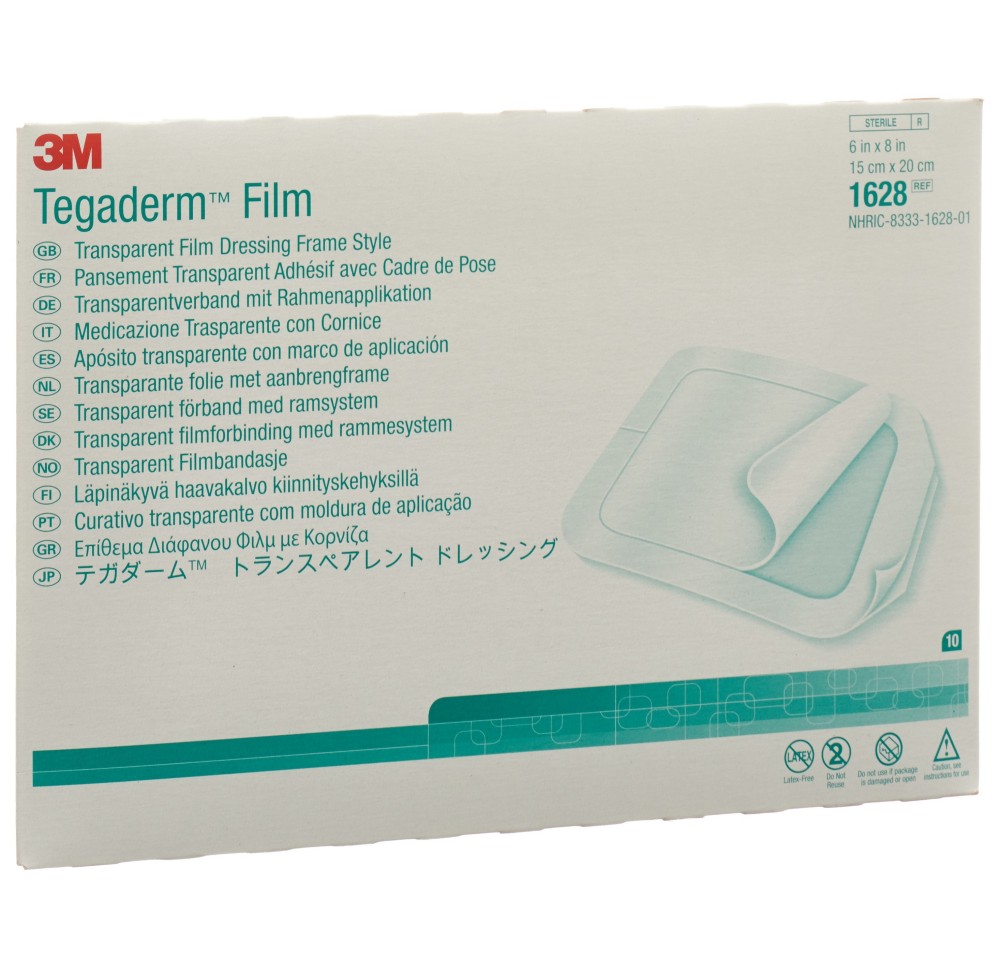 3M TEGADERM FILM pans transparent 15x20cm 10 pce 3M TEGADERM FILM pans transparent 15x20cm 10 pce