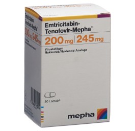 EMTRICITABIN TENOF. Mepha 200/245 mg bte 30 pce