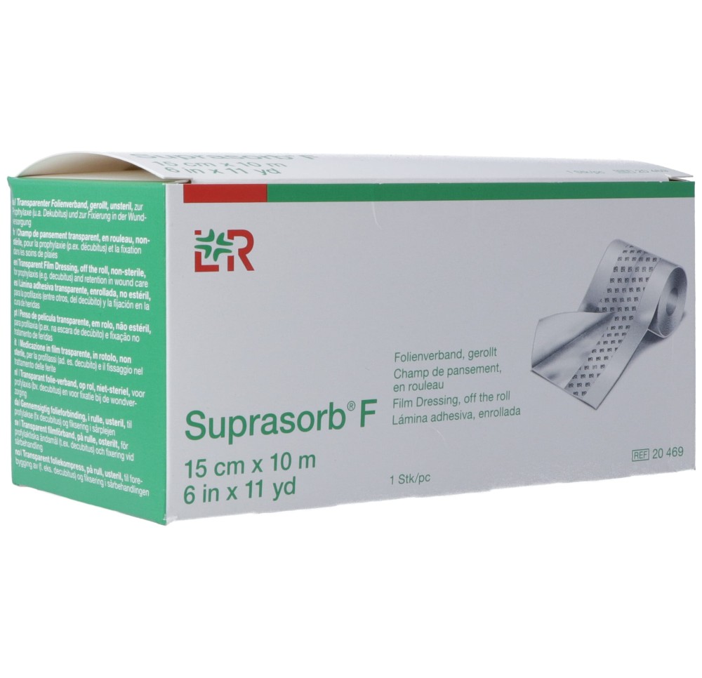 SUPRASORB F pansement film 15cmx10m n stér rouleau SUPRASORB F pansement film 15cmx10m n stér rouleau