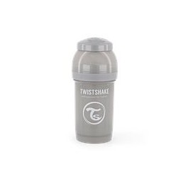 TWISTSHAKE Anti colique biberon 180ml pastel gris