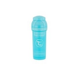 TWISTSHAKE Anti colique biberon 260ml pastel bleu