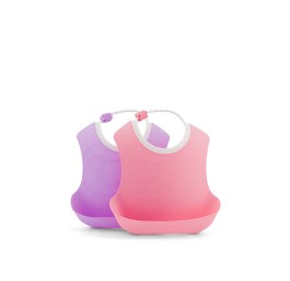 TWISTSHAKE Bavoir 4M+ pink purple 2 pce