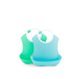 TWISTSHAKE Bavoir 4M+ bleu vert 2 pce