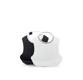 TWISTSHAKE Bavoir 4M+ noir blanc 2 pce