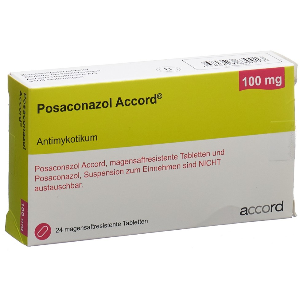 POSACONAZOL Accord cpr 100 mg 24 pce POSACONAZOL Accord cpr 100 mg 24 pce