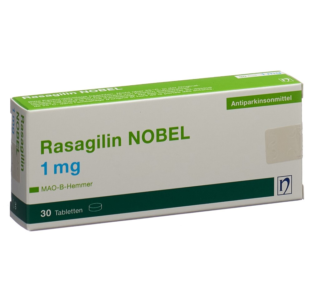 RASAGILIN NOBEL cpr 1 mg 30 pce RASAGILIN NOBEL cpr 1 mg 30 pce