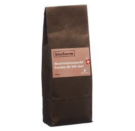 BIOFARM farine de blé dur bourgeon CH sach 500 g