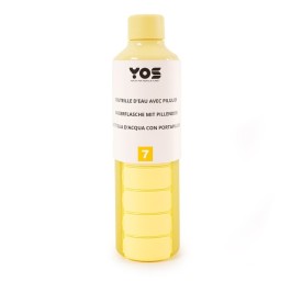 YOS Bottle semainier 375ml avec 7cases jaune