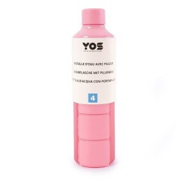 YOS Bottle journalier 375ml avec 4cases rose