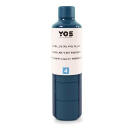 YOS Bottle journalier 375ml avec 4cases bleu