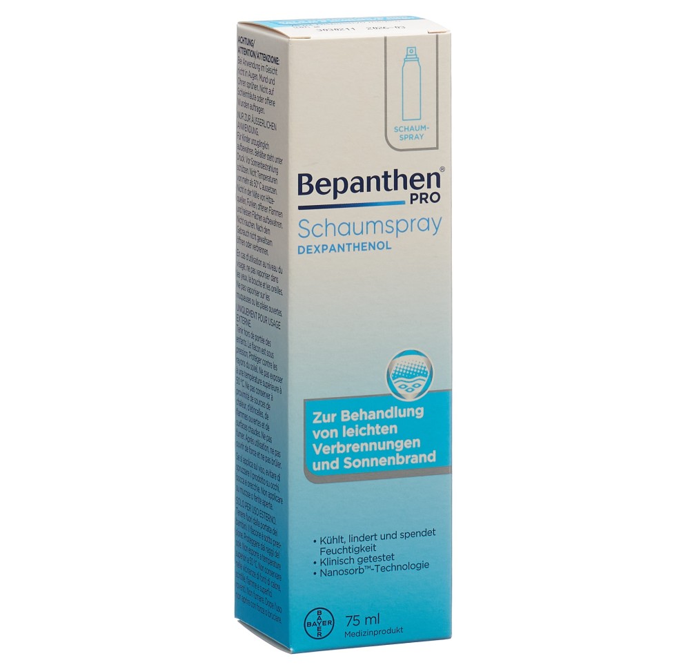 BEPANTHEN PRO spray mousse aéros 75 ml BEPANTHEN PRO spray mousse aéros 75 ml