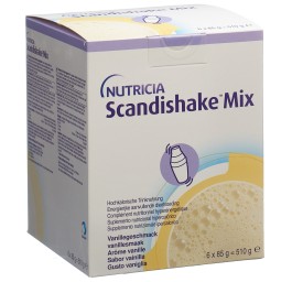SCANDISHAKE mix pdr vanille 6 sach 85 g