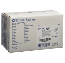 BD PLASTIPAK seringue 1ml LL centr 0.01ml 100 pce