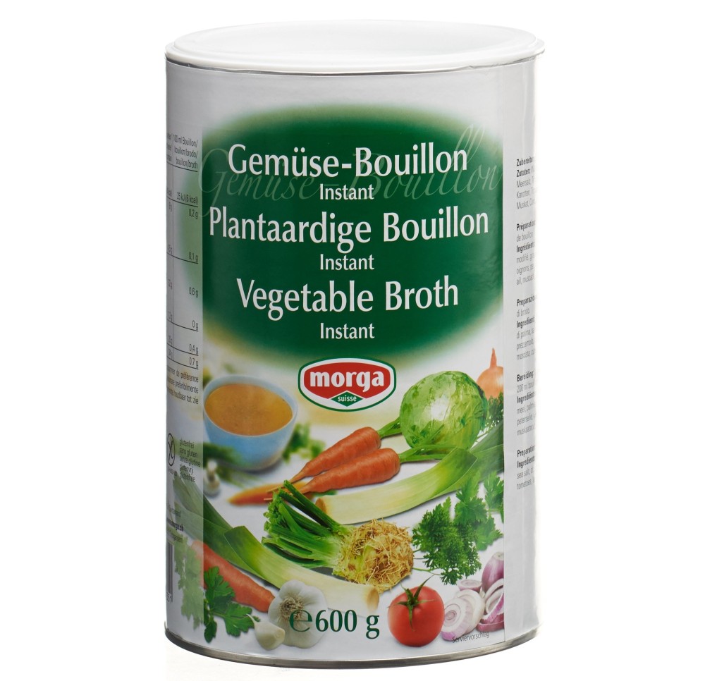 MORGA bouillon légume inst bte 600 g MORGA bouillon légume inst bte 600 g