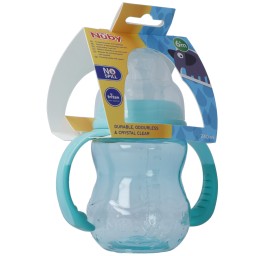 NUBY TRITAN biberon à col large 240ml avec anses