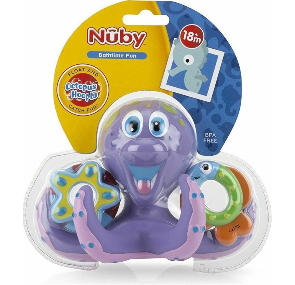 NUBY pieuvre flottante avec figures de jeu