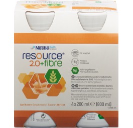 Resource 2.0 fibre abricot 4 x 200 ml