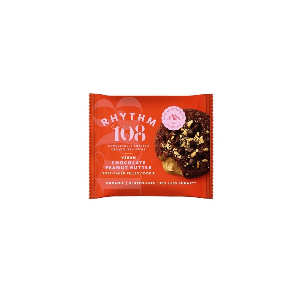 RHYTHM108 Choc Peanut Butter Soft Cookie 12 x 50 g