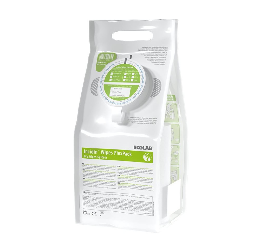 INCIDIN WIPES Flexpack bouchon vert nv 6 x 99 pce