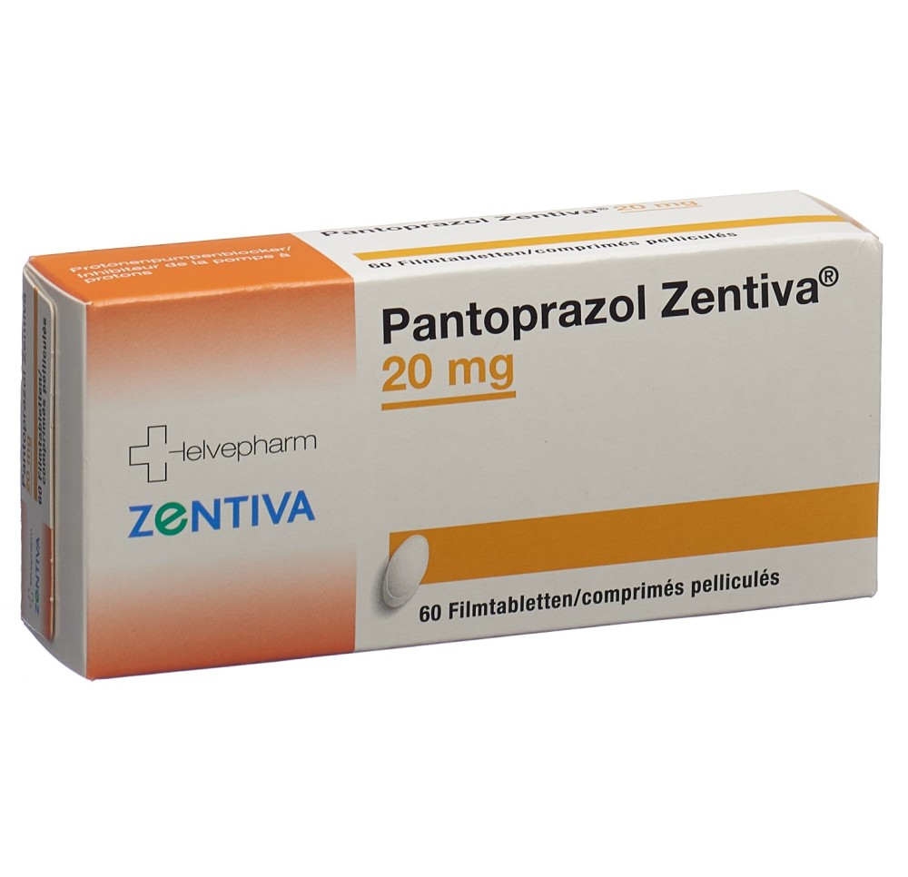PANTOPRAZOL Zentiva cpr pell 20 mg 60 pce PANTOPRAZOL Zentiva cpr pell 20 mg 60 pce