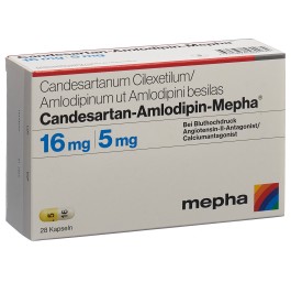 CANDESARTAN-AMLODIPI Mepha caps 16mg/5mg 28 pce