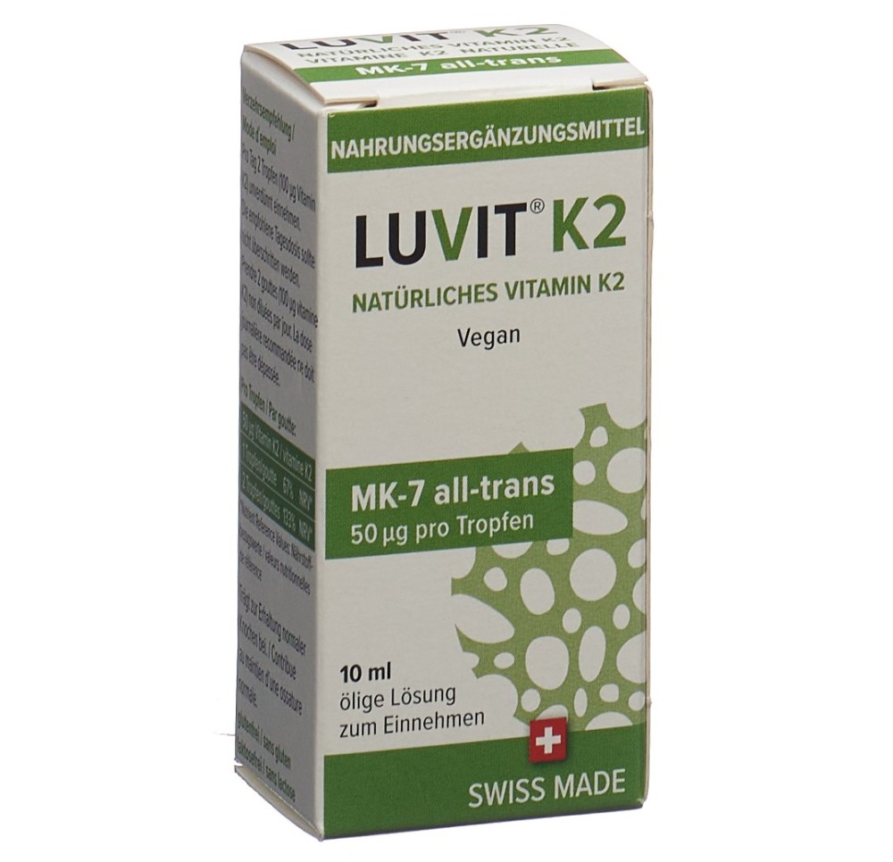 LUVIT K2 Vitamine naturelle fl gtt 10 ml LUVIT K2 Vitamine naturelle fl gtt 10 ml
