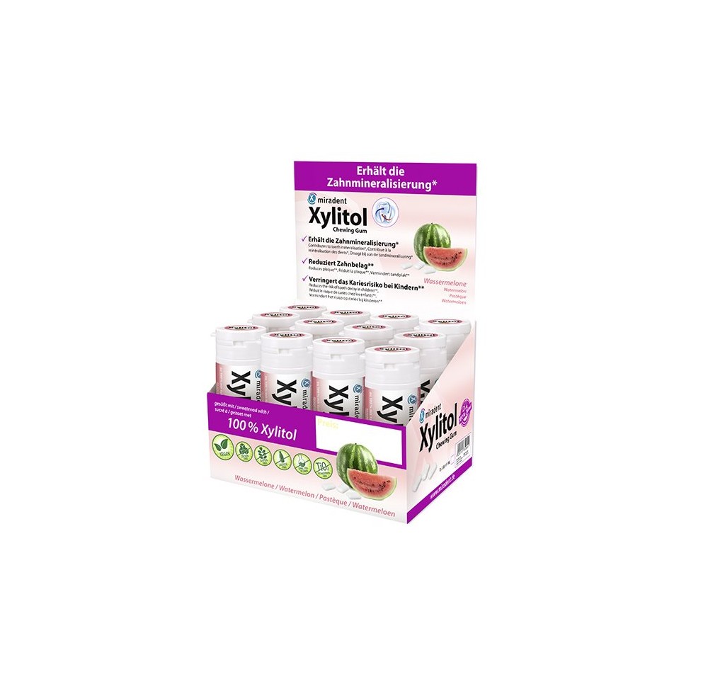 MIRADENT Xylitol Chewing Gum disp pastéq 12x30pce