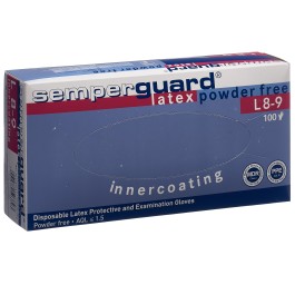 SEMPERGUARD gants latex IC L non poud bl 100 pce