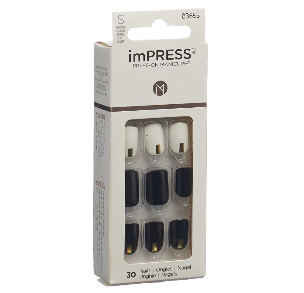 KISS ImPress Nail Kit Midnight Drive