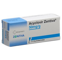 ACYCLOVIR Zentiva crème 50 mg/g 2 tb 5 g