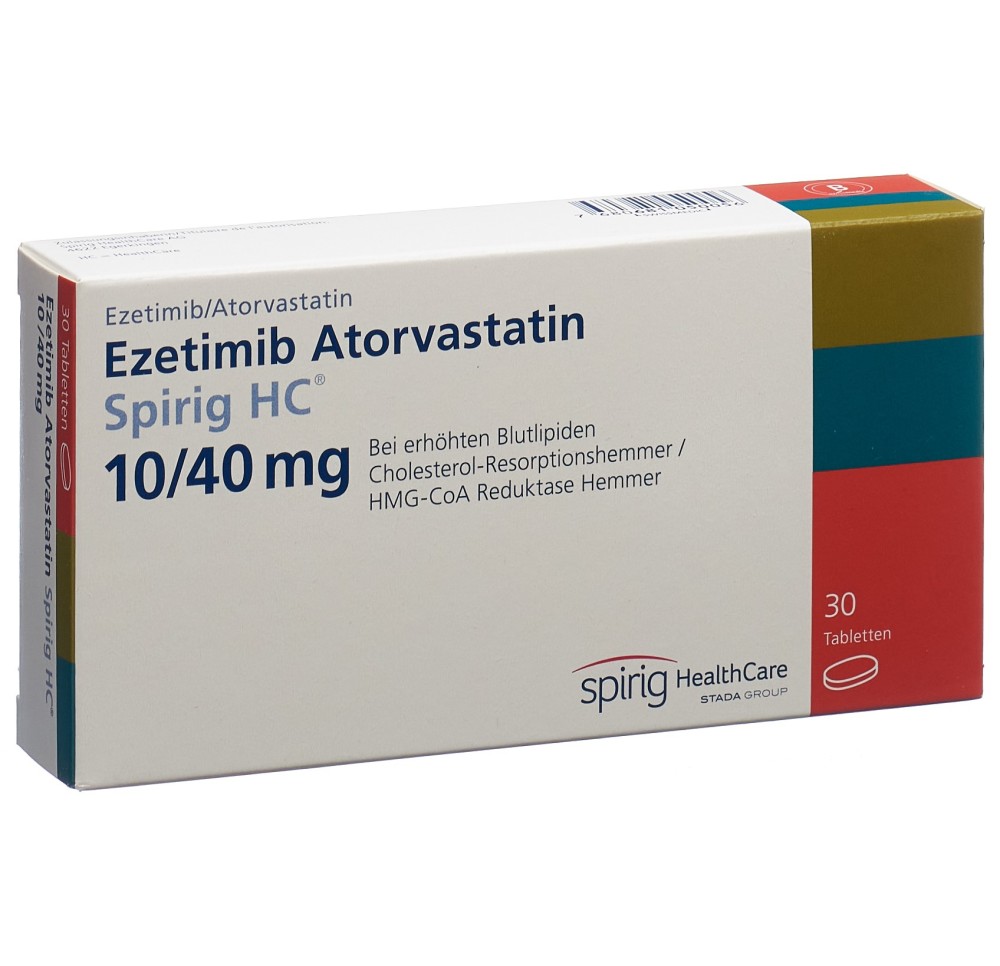 EZETIMIBE Atorvast Spirig HC cpr 10mg/40mg 30 pce EZETIMIBE Atorvast Spirig HC cpr 10mg/40mg 30 pce