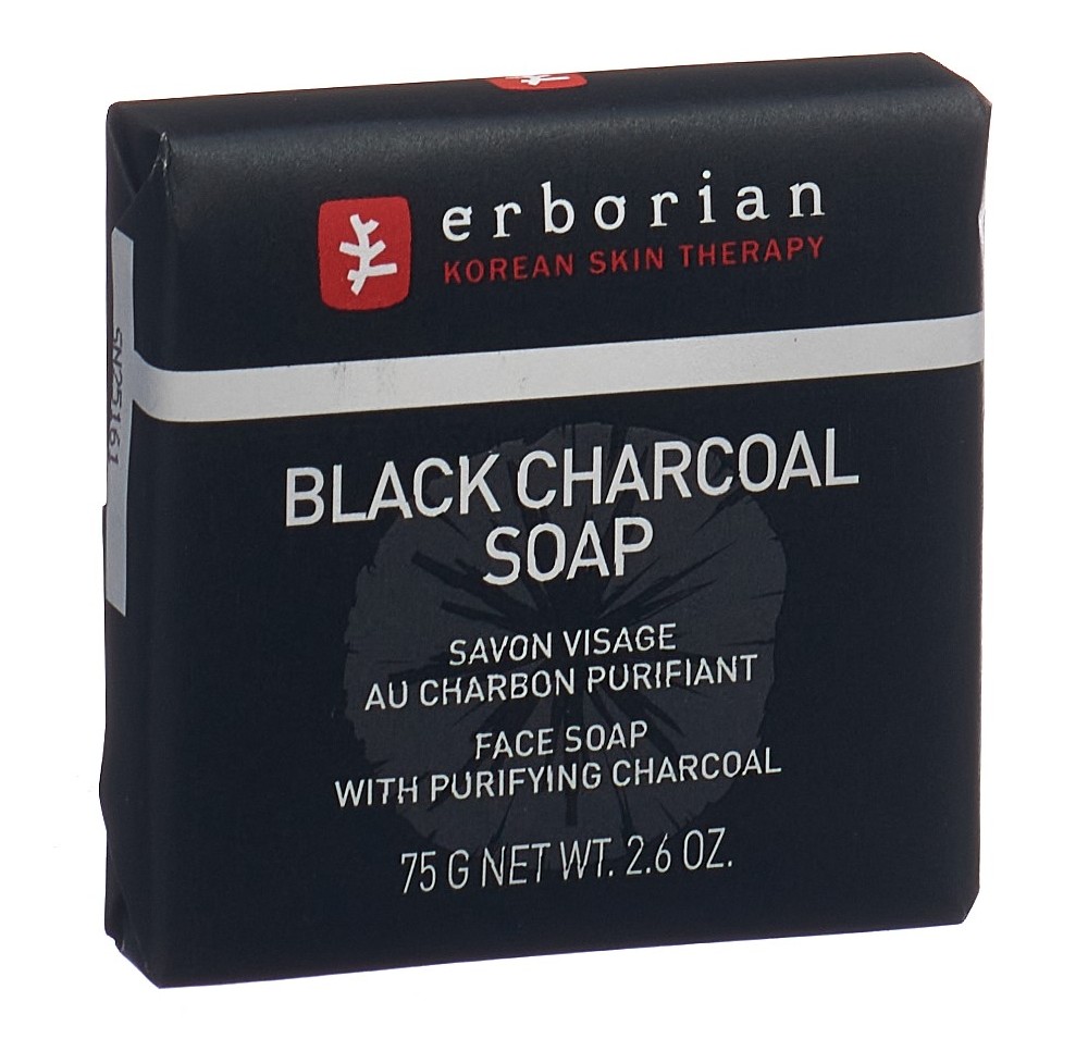ERBORIAN KOREAN THER Black Charcoal Soap 75 g