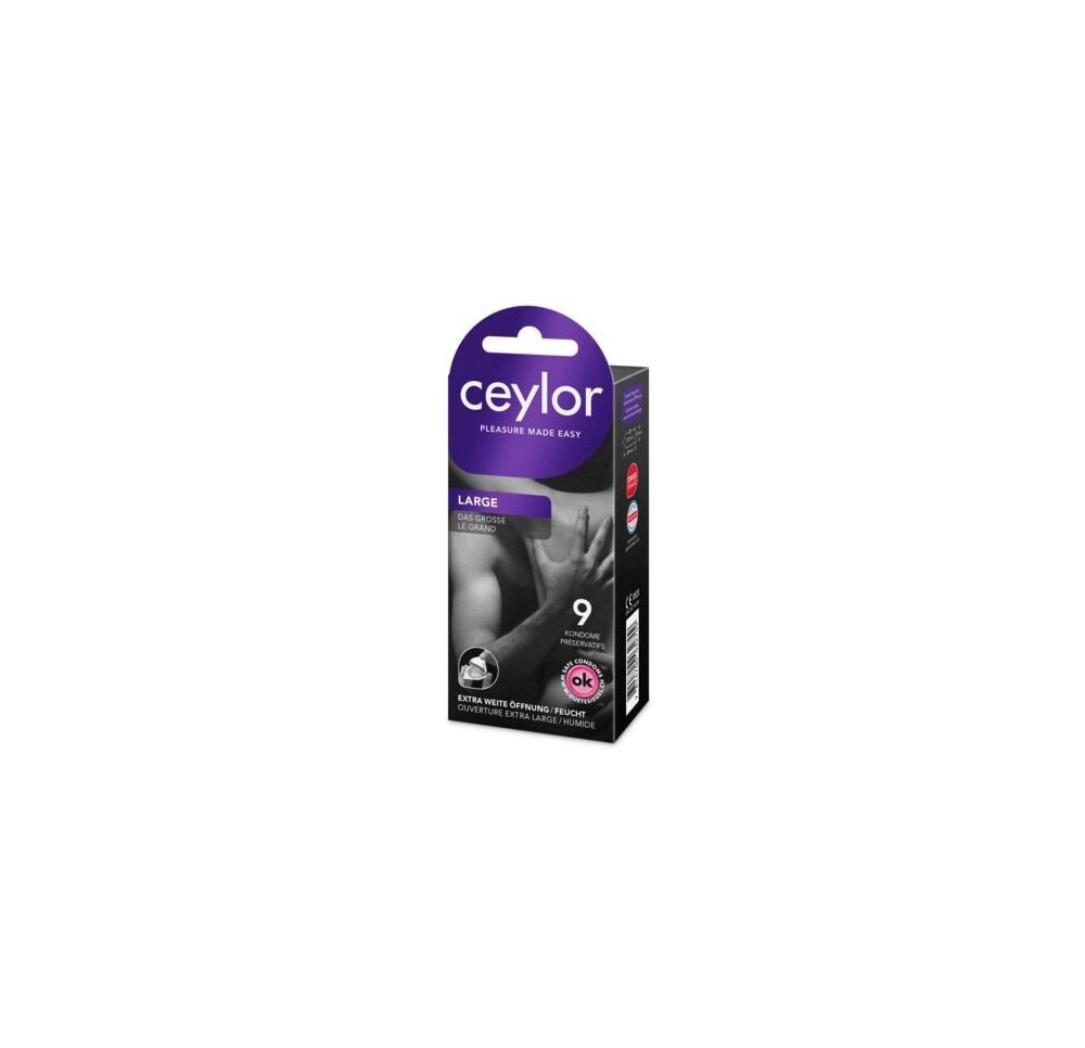 CEYLOR Large préservatif 9 pce