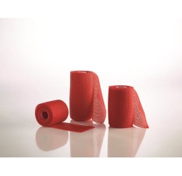 CELLACAST Soft bande 5cmx3.6m rouge 10 pce