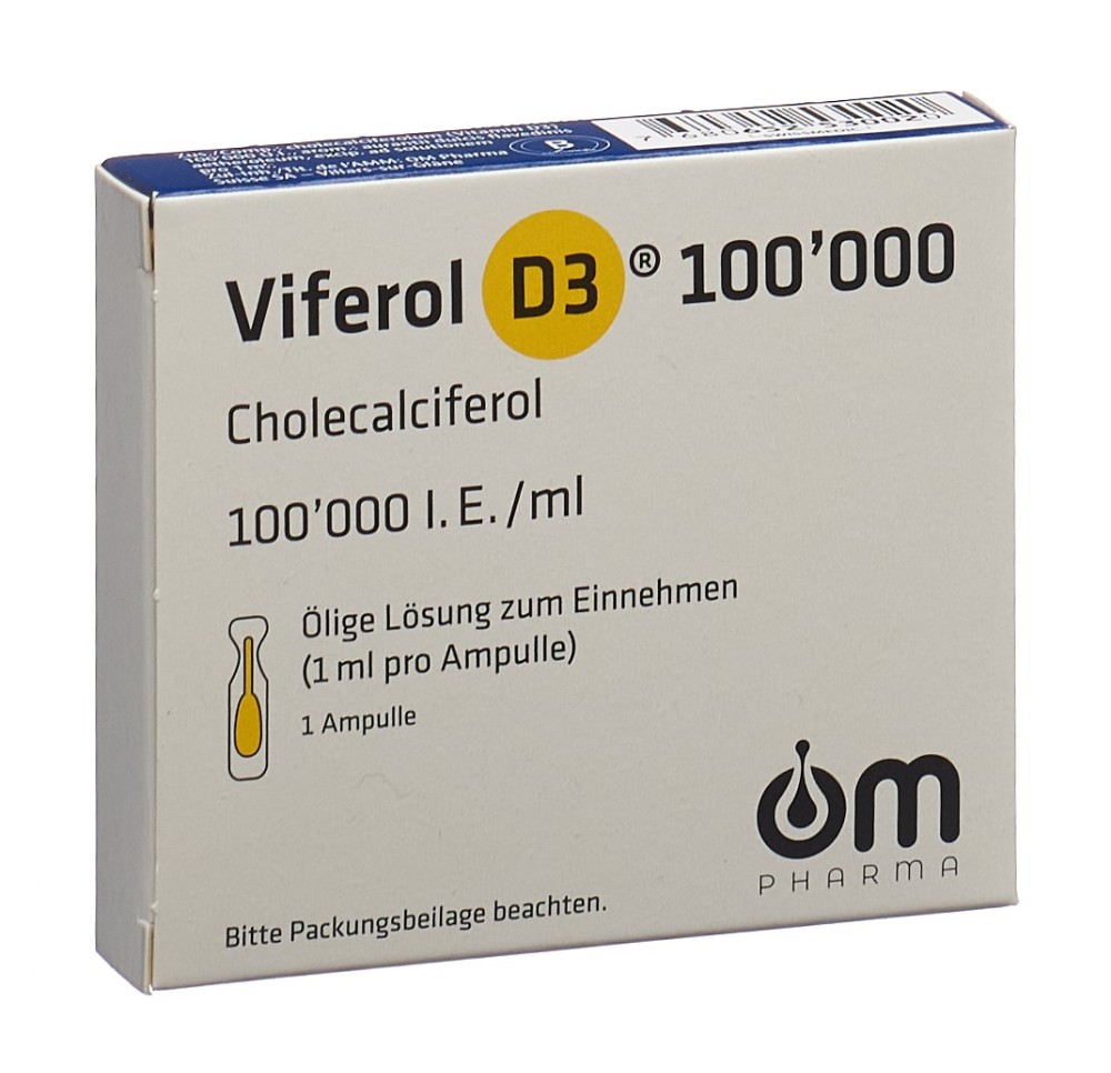 VIFEROL D3 sol buv 100000 UI/ml amp