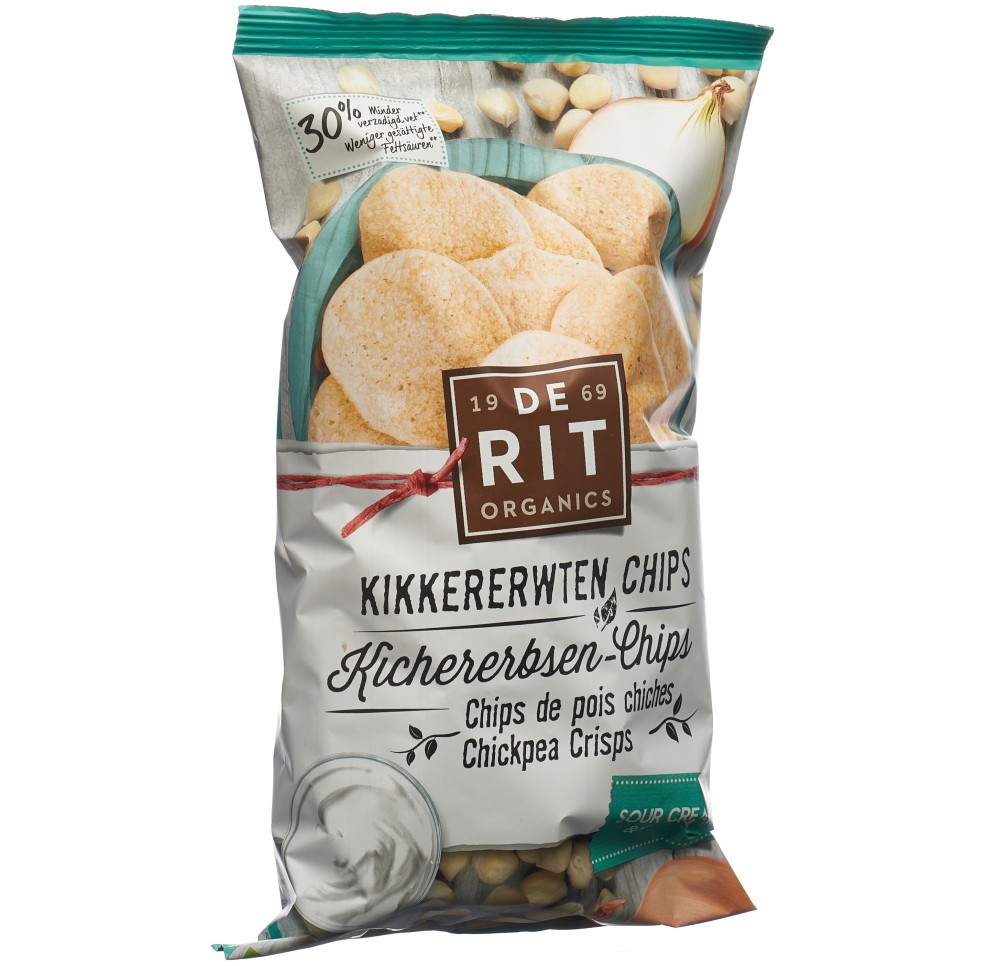 DE RIT Chips de pois chiches crème fr oig bio 75 g