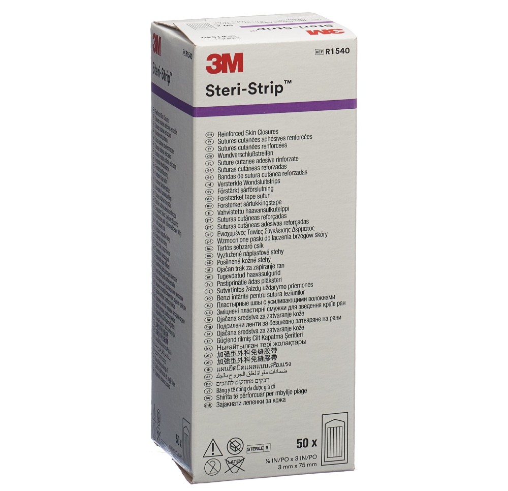 3M STERI STRIP 3x75mm bla renforcé (n) 50 x 5 pce 3M STERI STRIP 3x75mm bla renforcé (n) 50 x 5 pce