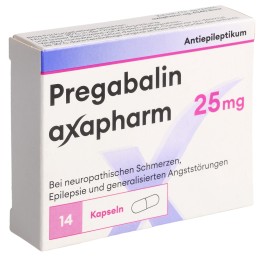 PREGABALINE axapharm caps 25 mg 14 pce