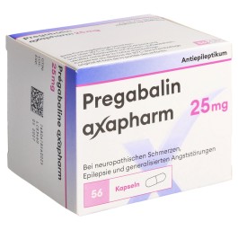 PREGABALINE axapharm caps 25 mg 56 pce