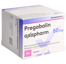 PREGABALINE axapharm caps 50 mg 84 pce
