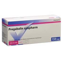PREGABALINE axapharm caps 150 mg 168 pce