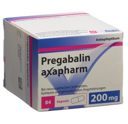 PREGABALINE axapharm caps 200 mg 84 pce