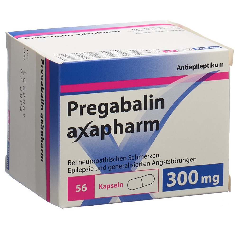 PREGABALINE axapharm caps 300 mg 56 pce PREGABALINE axapharm caps 300 mg 56 pce