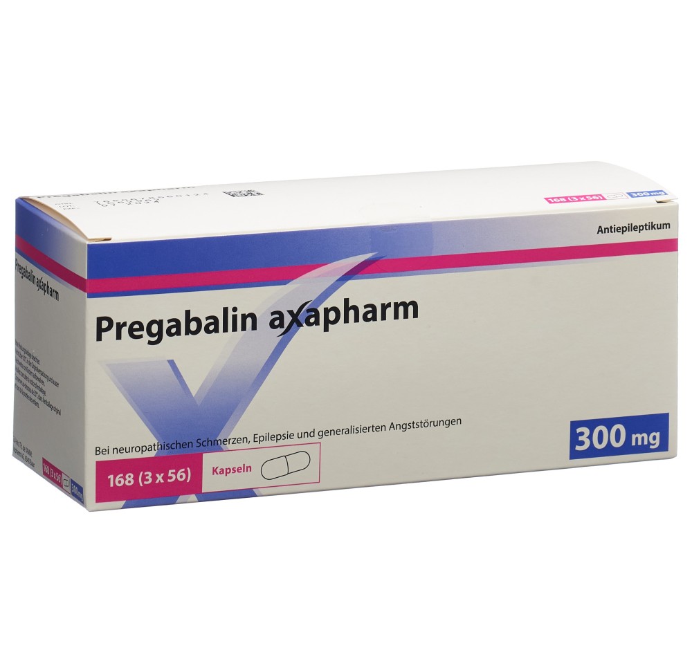 PREGABALINE axapharm caps 300 mg 168 pce PREGABALINE axapharm caps 300 mg 168 pce