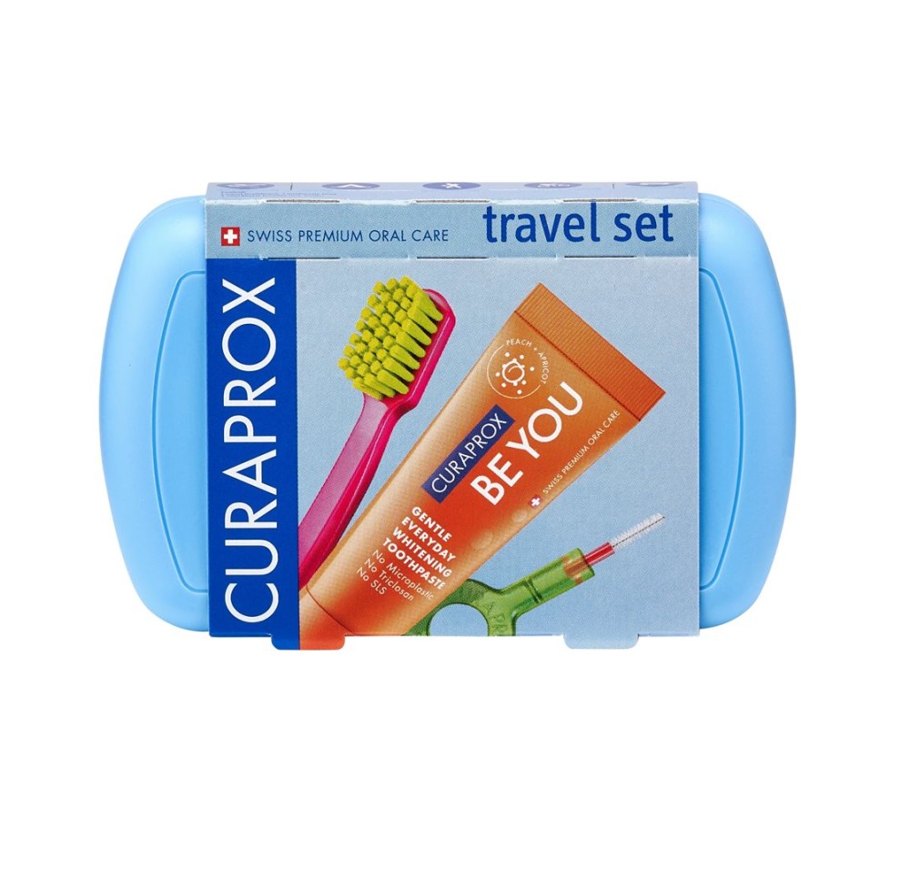 CURAPROX travel set bleu