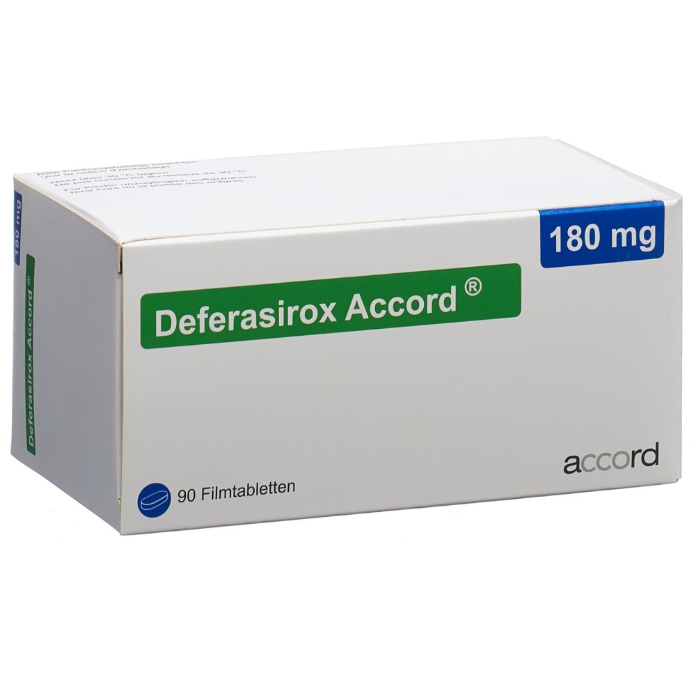 DEFERASIROX Accord cpr pell 180 mg 90 pce DEFERASIROX Accord cpr pell 180 mg 90 pce